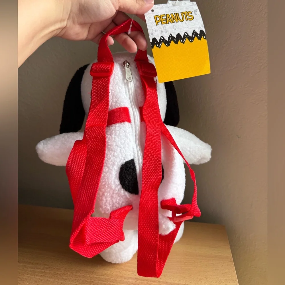 Peanuts Sherpa Girls Snoopy Plush Mini Backpack